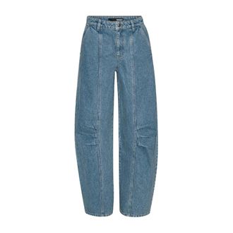 Rotate ROTATE Birger Christensen, Loose-fit Jeans, female, Blue, Size: XS Wide Jeans