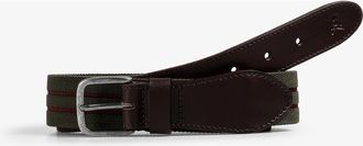 Scalpers Stripes Elastic Belt in Khaki at Nordstrom, Size Medium