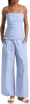 SIMKHAI Arden Pull On Pants In Periwinkle Stripe