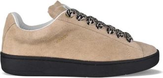 Lanvin Schoenen, Heren, Beige, 40 EU, Leer, Curb Lite Sneakers