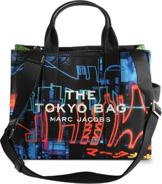 Marc Jacobs printed top handle tote bag - Black