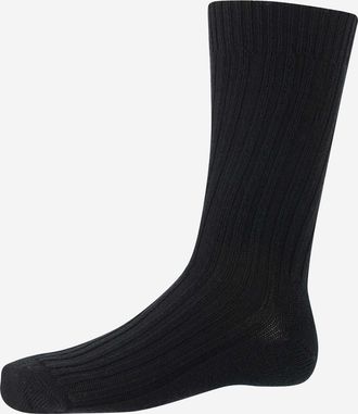ANT45 Mens Virginia Cashwool Socks Black Wool