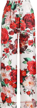 Dolce & Gabbana Pantaloni in seta - Bianco