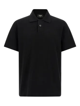 Fendi FF detail piqu&eacute; polo shirt - men - Cotton - M - F0GME