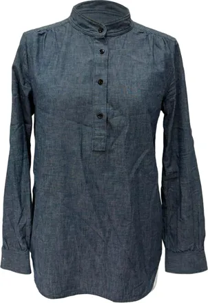 A.P.C. A. P.C. Denim Blouse in Light Blue Cotton