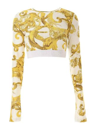 Versace Jeans Couture Baroque Crop Top