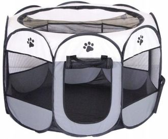OEM Gran Parque Infantil Port&aacute;til Plegable Para Perros, Gatos Y Otros Animales, Con Cama, 114 X 114 X 58 Cm