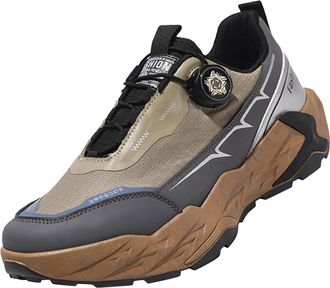 Generic Mens Fall and Winter Fashion Mens Sneakers Mens Hiking Sneakers Walking Mens Shoes Bball80s (Khaki, 7.5)