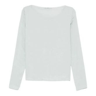 Ermanno Scervino Viscose Elastane Top - Dames - Ronde hals truien - Grijs - M - Truien & Vesten