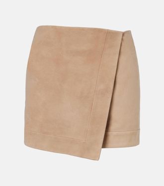Balmain Minigonna in suede