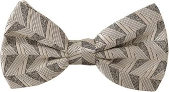 Dolce & Gabbana Elegante Grijze Zijden Vlinderdas - Heren - Accessoires - Grijs - ONE Size - Accessoires