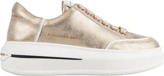 Alexander Smith Vintage metallic urban sneakers koperen stijl - Dames - Sneakers - Geel - 38 EU - Schoenen