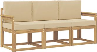 vidaXL Conjunto De Sof&aacute;s De Exterior 3 Uds. Vidaxl