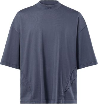 Reebok piped-trim cotton T-shirt - unisex - Cotton - S - Blue