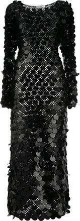 In The Mood For Love Abito lungo con paillettes Patmos - Nero