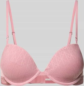 Calvin Klein Underwear BH mit Logo-Muster in Mauve, Gr&ouml;&szlig;e 70B