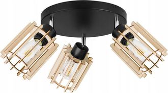 OEM L&aacute;mpara De Techo Colgante Led Moderna De Madera