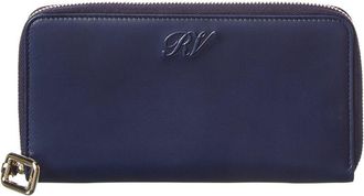 Roger Vivier Leather Zip Around Wallet
