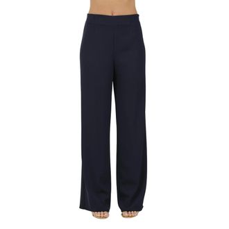 Corte dei Gonzaga Dames, Broeken, Blauw, Maat: XL Leer