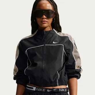 Nike Womens Nike Sportswear Mock-Neck Jacket in Black | IM8489-010