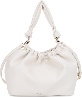 Mali + Lili Nala Recycled Vegan Leather Hobo Crossbody Bag in Ivory at Nordstrom