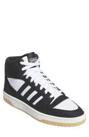 adidas Break Start Mid Top Sneaker in Black/Black/Cloud White at Nordstrom Rack, Size 6.5