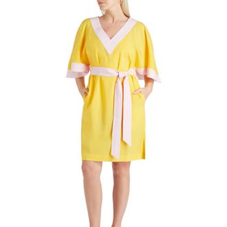 Valimare Casia Belted Cover-up Dress in Yellow at Nordstrom, Size X-Small