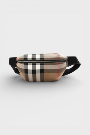 Burberry Unisex Sonny Nova Check Bumbag Taupe Brown Canvas - One Size