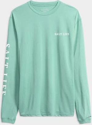 Salt Life Mahi Way Long Sleeve SLX Performance Tee in Green at Nordstrom, Size Large