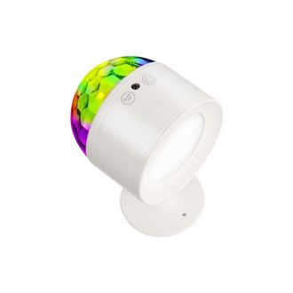 OEM L&aacute;mpara De Pared Led Multifuncional, Luz Nocturna Ambiental, 3 Colores Ajustables, Con Control Remoto, L&aacute;mpara De Lectura Para Dormitorio, Blanca