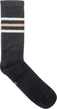 Gucci Ondergoed, Heren, Blauw, M, Katoen, Logo Streep Gebreide Sokken