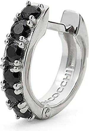 Emanuele Bicocchi Orecchini a cerchio con cristalli - Argento