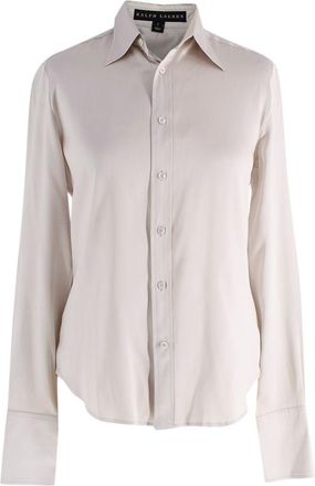 Ralph Lauren Collection Grey Silk Blend Shirt Size XXS