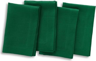 Solino Home Linen Dinner Napkins Set of 4, 20 x 20 Inch for Dining Table, Holiday and Everyday Table Decor - Fete in Christmas Green at Nordstrom