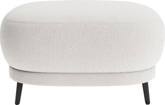 Sit&more Polsterhocker »Blues« mit Metallfüssen, schwarz-matt