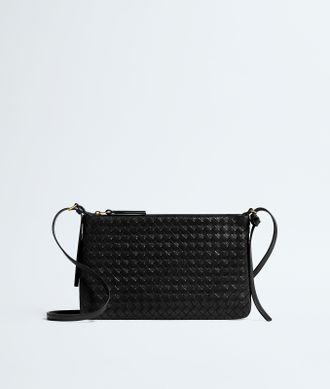 Bottega Veneta Intrecciato Piccolo Medium Pouch - Black - Women