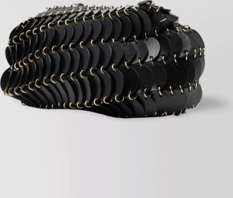 Paco Rabanne crossbody chain strap textured satchel bag