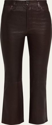 Frame Denim The Leather Reboot Crop Jeans