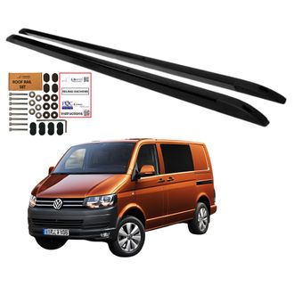 OEM Barras De Techo Integradas Volkswagen Transporter T5 T6 Long L2 Negro