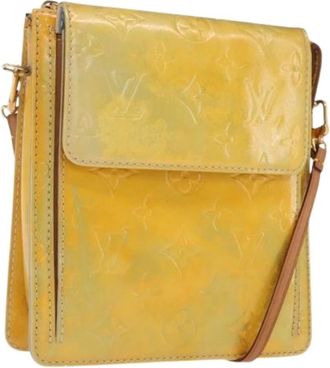 Louis Vuitton Pre-owned Cross Body Bags, female, Yellow, Size: ONE SIZE Pre-owned Leather Cross Body Bag