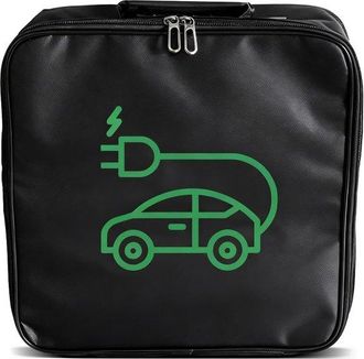 OEM Bolsa Para Cable De Carga De Veh&iacute;culos El&eacute;ctricos - Almacenamiento Impermeable - Carga De Coche - Construcci&oacute;n Reforzada - 32x32x8cm - Negro
