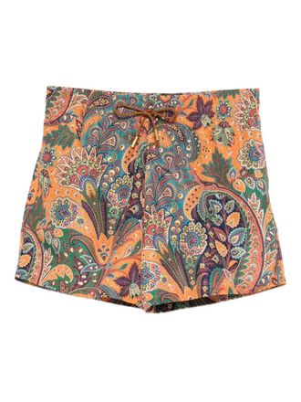 Etro Pantaloncini da bagno Etro con coulisse e stampa Paisley