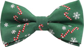 Alizeal Mens Christmas Novelty Pattern Pre-tied Party Bow Tie, 042-DLJ-021-L