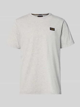 PME Legend T-Shirt mit Label-Details und Rundhalsausschnitt in Hellgrau, Gr&ouml;&szlig;e XXXL
