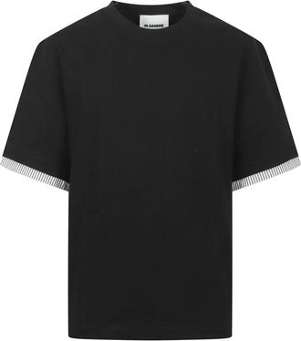 Jil Sander T-shirts en polos - Heren - T-shirts - Zwart - XL - Tops