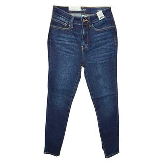 Judy Blue Womens High Waist Skinny With Handsanding Jean In Dark Wash