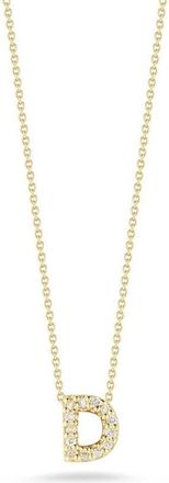 Roberto Coin Love Letter D Pendant Yellow Gold And Diamonds - 001634Aychxd