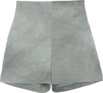 Cortana Aqua Gestreepte Shorts - Dames - Bermuda - Blauw - S - Katoen - Korte Broeken