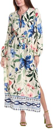 Vince Camuto V-Neck Long Sleeve Maxi Dress