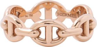 Herm&egrave;s Pink Gold (18K) Band Ring (Pre-Owned)
